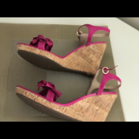 Jack Rogers Suede Petal Wedges - Picture 5 of 8